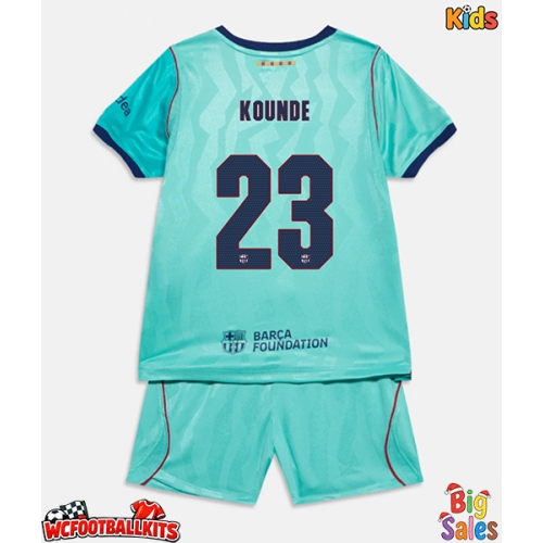 Barcelona Jules Kounde #23 Replica Third Stadium Kit for Kids 2026-27 Short Sleeve (+ pants)